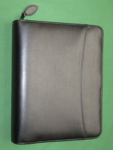 CLASSIC ~1.25&#034;~ FAUX-LEATHER Franklin Covey Planner ORGANIZER Zipper Binder 5868