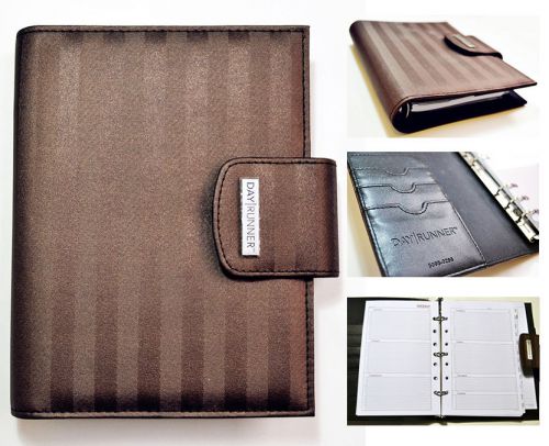Large brown undated planner, organizer,notebook, address book 7 1/4&#034; x 9 1/4&#034;,t for sale