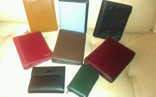 Classic leather franklin covey planner organizer binder lot 8 for sale