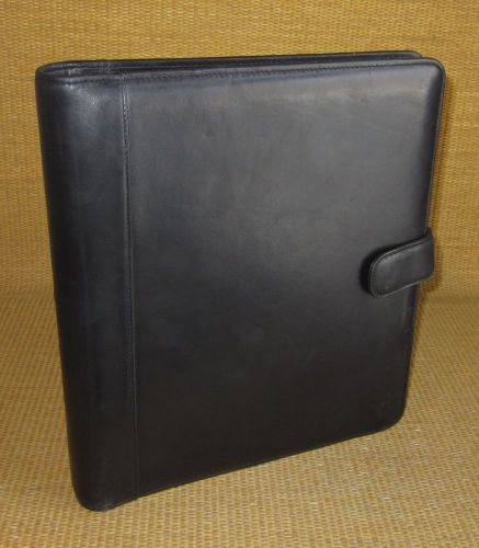 Monarch 1.25&#034; Rings | Black LEATHER FRANKLIN COVEY OPEN Planner/Binder
