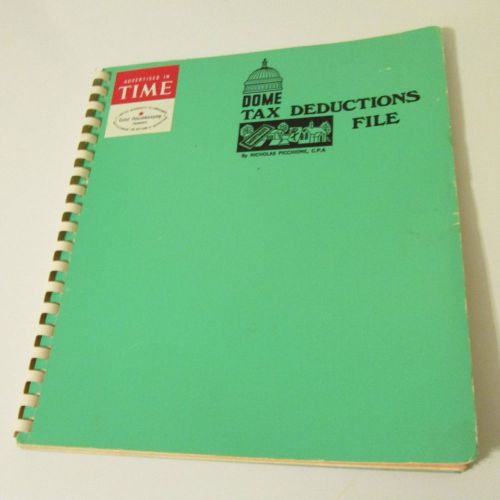 Vintage DOME Tax Deductions File POC-IT-FILE 912 PICCHIONE Pocket File Folder