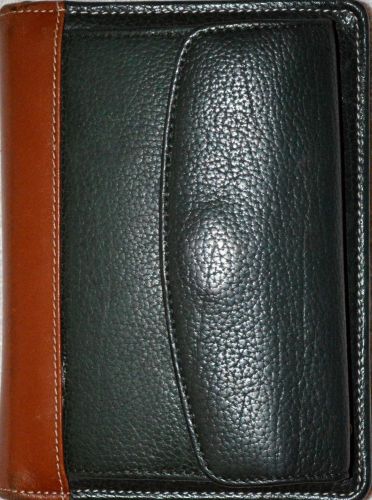 Franklin Planner  Small Size  6 Ring  Green And Brown Leather Compact Size
