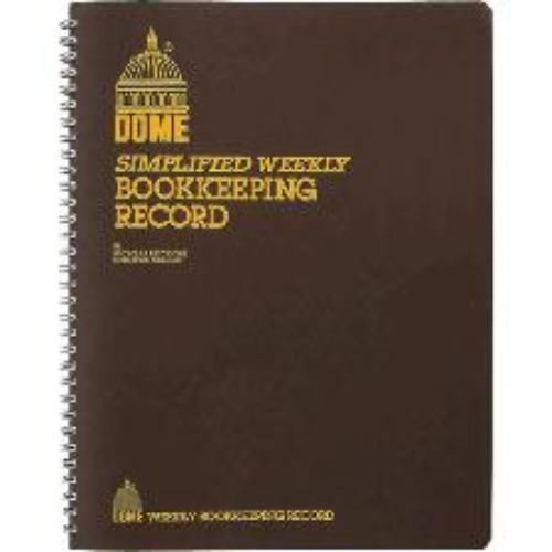 Simplified weekly bookkeeping record book for sale
