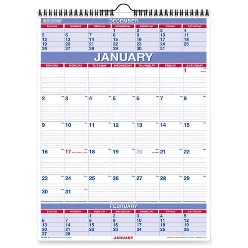 At-A-Glance 3 Months Per Page With Wall Calendar, 22&#034; x 29&#034;. Sold as Each