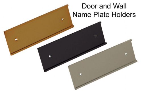 Top selling door and wall nameplate holder [w/out inserts] black/ silver /golden for sale