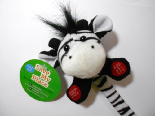 Chantilly Lane 9.5&#034; Jungle Animals Zebra Save-My -Place Recordable Bookmark- New