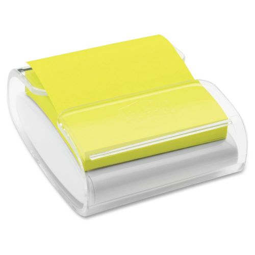 Post-it Wd330 Pop-up Dispenser - 1 Each - White, Clear (wd330wh)