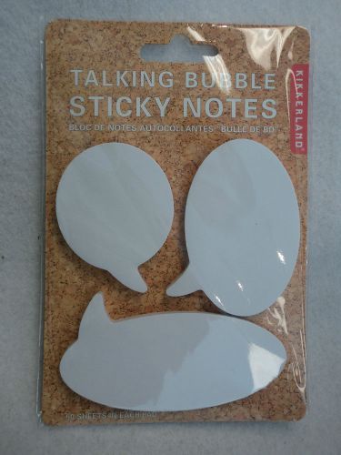 TALKING BUBBLE STICKY POST IT NOTES 50 sheets x 3 pads office supply