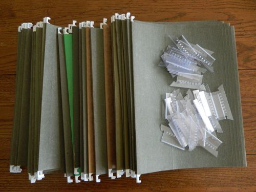 Lot of 50 Gently Used Letter Size Hanging File Folders