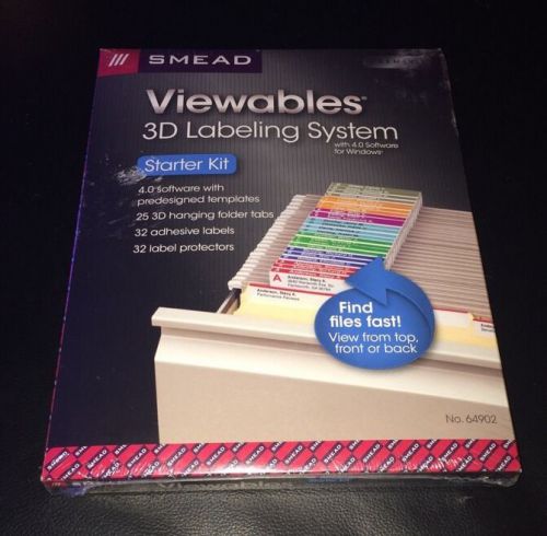 Smead 64902 viewables 3d labeling system with 4.0 software for windows for sale