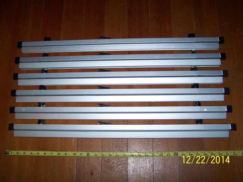 Never Used Safco PlanHold Blueprint Holder Clamps - 30&#034; set of 6