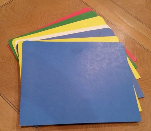 7 smead file jacket folders, 8 1/2&#034; by 11&#034;, letter size (pre-owned, never used) for sale