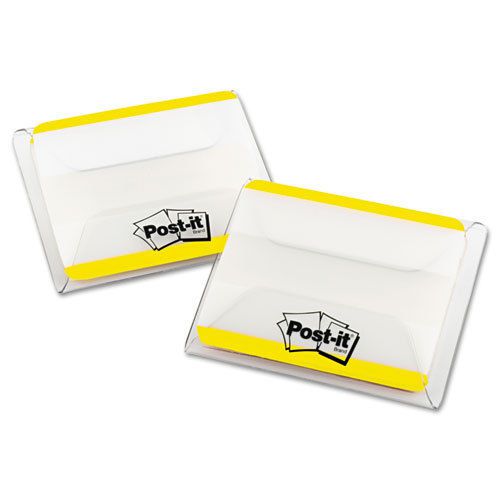 Durable file tabs, 2 x 1 1/2, striped, yellow, 50/pack for sale