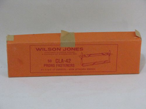 Wilson Jones CLA-42 Prong Fastener (Partial set of 39) 4 1/4&#034; C to C 2&#034; Capacity