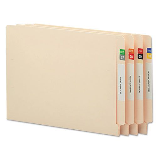 Month End Tab Folder Labels, Assorted Colors, 250 per Month, 3000/Box