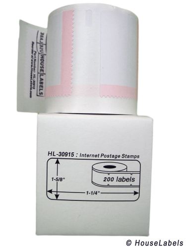 20 rolls of internet postage (200) labels fits dymo® labelwriters® 30915 for sale