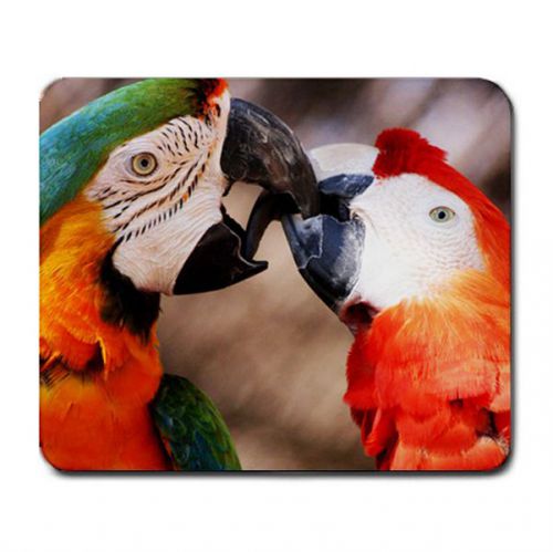 Vibrant birds of island  Macaw vibrant pc mouse pad