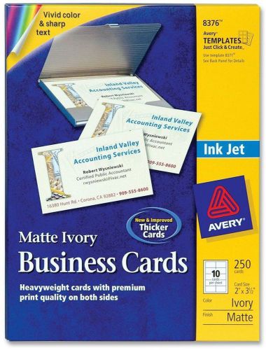 2 x 3.5 in ink jet business cards cards ivory templates 8376 for sale