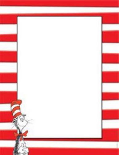 Eureka Dr. Seuss The Cat In The Hat Themed Computer Paper