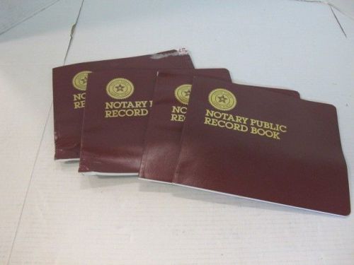 DOME PUBLISHING 880 NOTARY PUBLIC RECORD BOOK FOUR (4) BOOKS 64 SHEETS EACH