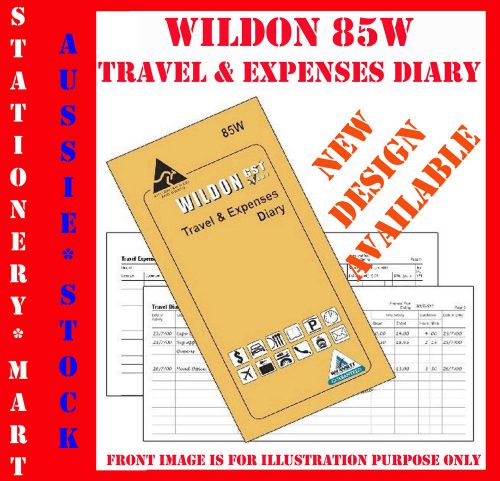 WILDON POCKET SIZE TRAVEL &amp; EXPENSES DIARY 85W ATO TAX COMPLIANT CAR BUS TRUCK