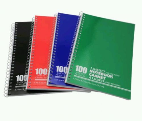 Small Spiral-Bound Notebooks, 100 Sheets