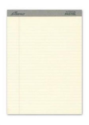 Pad Perforated Evidence Pastel Ivory 8-1/2&#039;&#039; x 11-3/4&#039;&#039; Legal Rule 50 Sheets