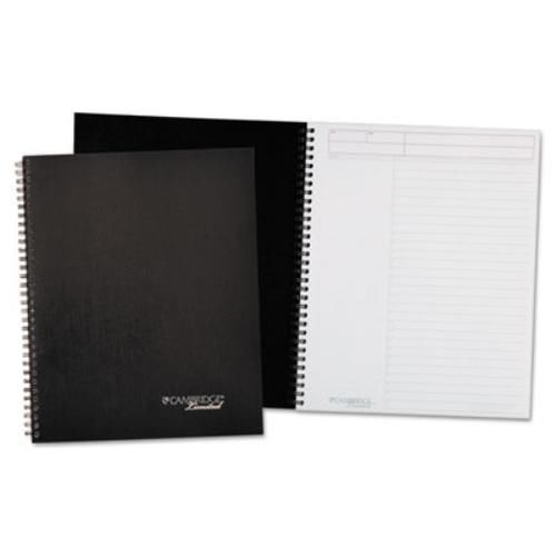Mead 06342 Action-planner Wirebound Business Notebook, 8 7/8 X 11, Black, 80