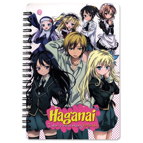 Notebook: Haganai - Group anime spiral bound paper note pad