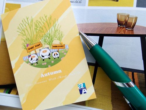 1X Sheep Autumn Notepad Memo Message Scratch Planner Paper Booklet Gift FREESHIP