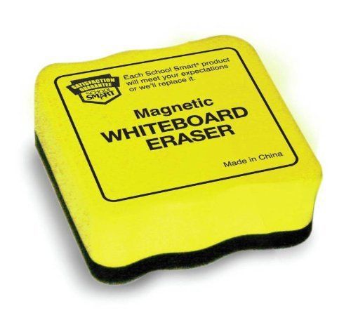 NEW School Smart Mini Dry Erase Erasers - Pack of 12