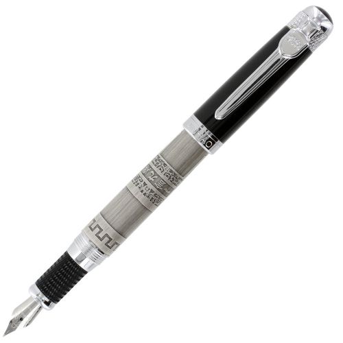 JinHao 189 Noblest Great Wall Ancient Silver Fountain Pen - Medium
