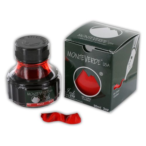 Monteverde 90ml Fountain Pen Ink Bottle, Red (G308RD)