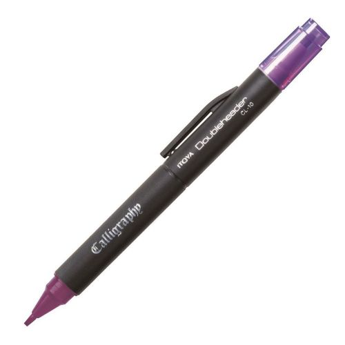 Itoya Doubleheader Calligraphy, Purple 3.0mm and 1.5mm (ITY CL10PU) - 12/pk