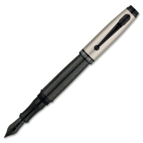 Monteverde invincia titanium fountain pen - medium - black barrel - 1 each for sale