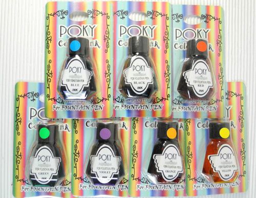 gift Poky colour ink B 7 COLOUR set for fountain free CALLIGRAPHY pen D