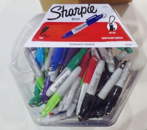 NEW - Sharpie Mini Permanent Markers - 72 Count of Assorted Colors w/ Display