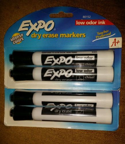 Lot of 2 expo low odor chisel black