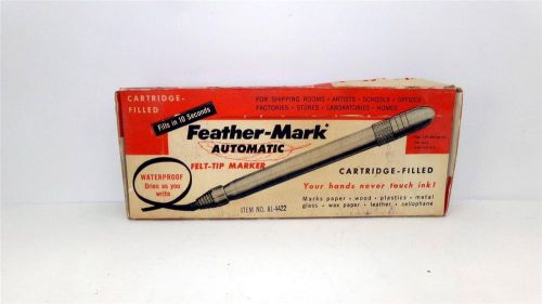 VINTAGE NEW FEATHER-MARK AUTOMATIC FELT TIP MARKER # 81-4422 MADE IN USA
