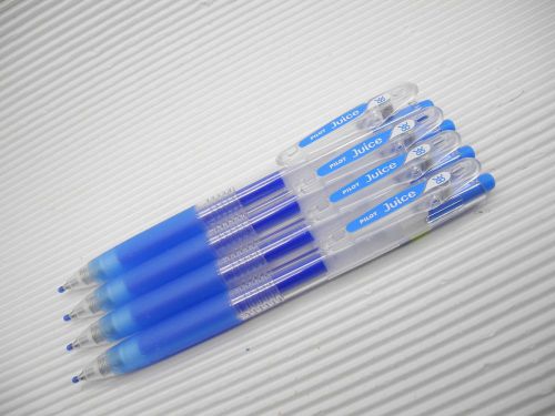 10pcs NEW Pilot retractable Juice 0.38mm gel ink/ball point pen Light Blue