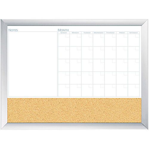 The Board Dudes Magnetic Dry Erase 3-N-1 Board, 36&#034; x 24&#034;
