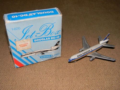 Vintage schabak modell jet box douglas dc 10 british caledonian original box for sale