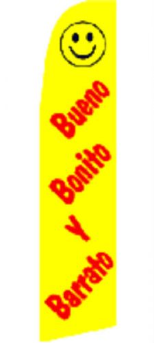 BUENO BONITO Y BARATO SWOOPER BOW FLAG BANNER 15FT TALL