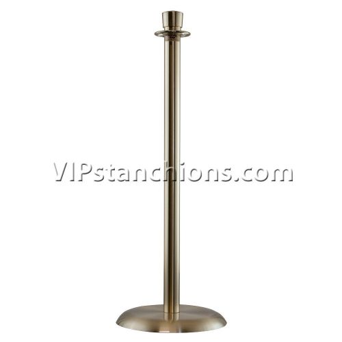 Traditional Stanchion (14&#034; dia. base, 40&#034; tall) - Satin Brass