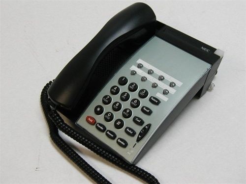 Lot of 5 NEC Dterm Series DTP-8-1  Black Business Phones &amp; Stands  SERIES E