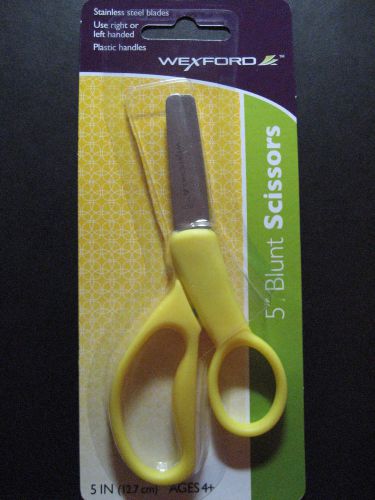 Scissors *NEW* Wexford 5&#034; blunt tip scissors - yellow handle