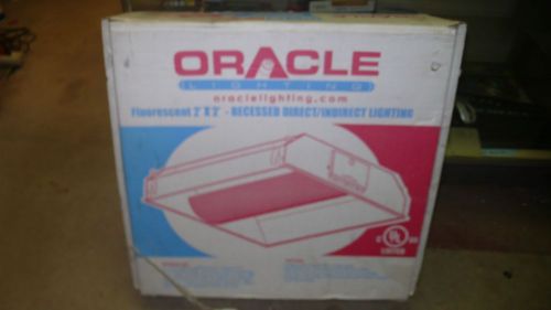Lot of 2 oracle lighting fluorescent 2&#039; x 2&#039; recessed direct/indirect lighting for sale