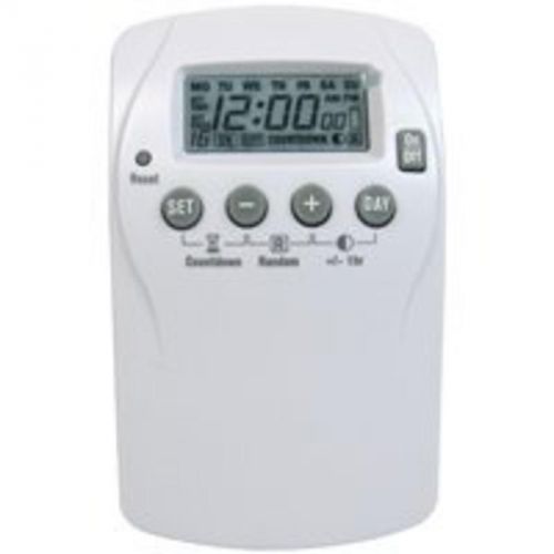 TMR 1hp 7Day DIG LCD WHT 2 OUT POWER ZONE Drop Lights TNDHD002 White