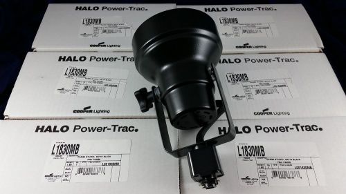 (LOT OF 6) Halo Power-Trac L1830MB Lighting Fixture Par30 Studio Satin Black