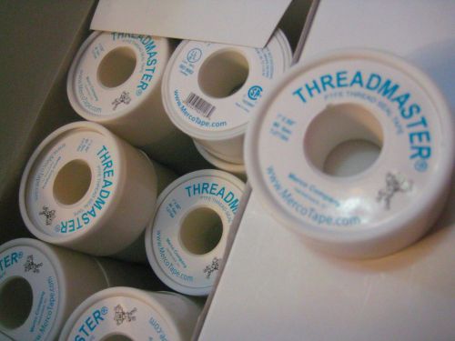 Threadmaster ptfe threadseal tape  1&#034; x 260&#034;  qty: 25 for sale